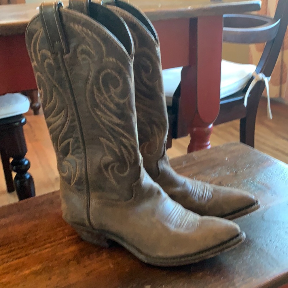 Code West Cowboy Boots Brown Leather 6 M